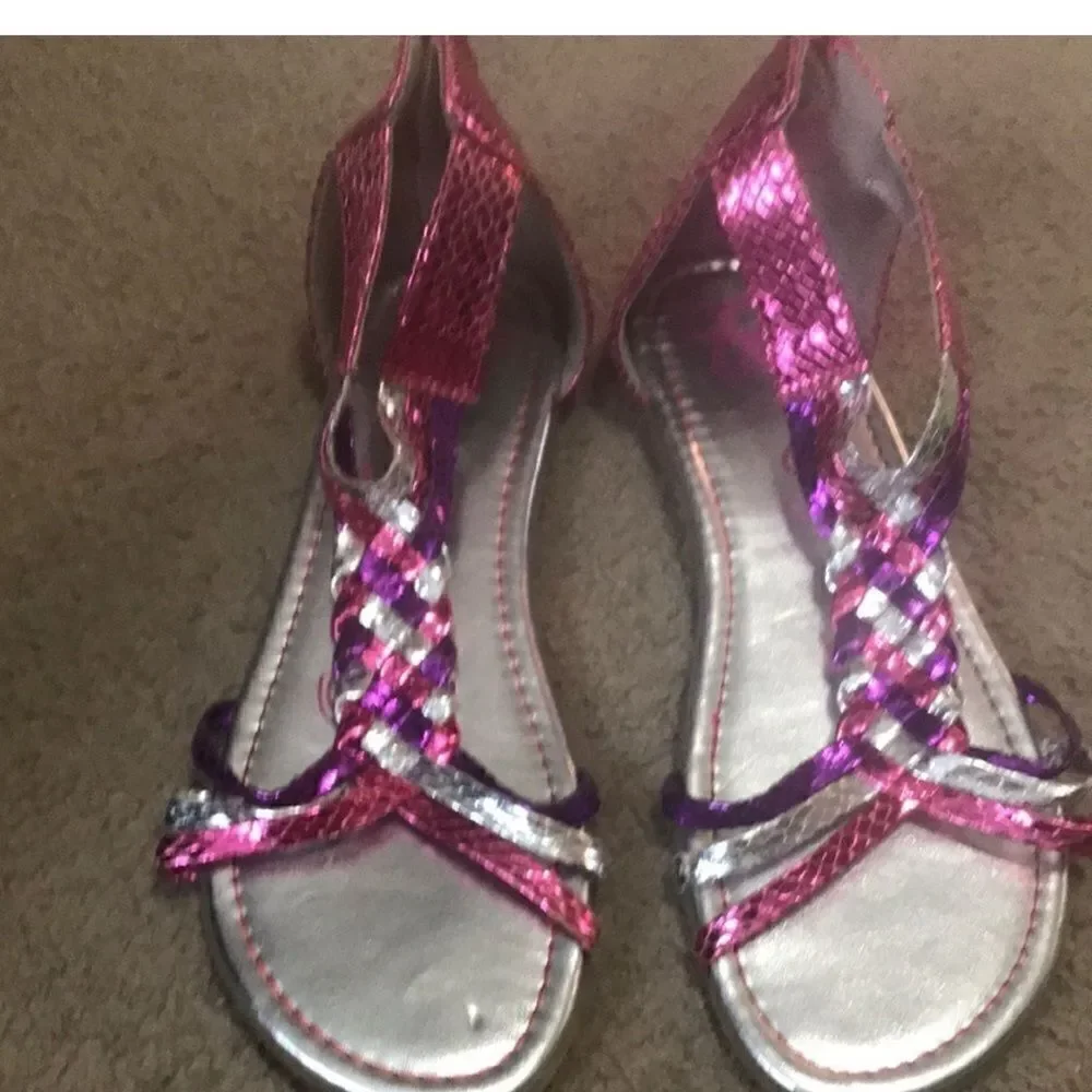 The Children's Place Pink and Purple Kids Sandals